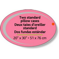 Fluorescent Red Paper Roll Labels Stock Oval (2"x3")